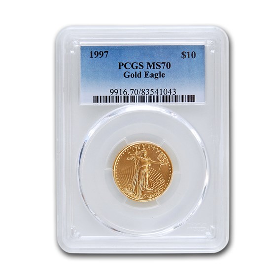 1997 1/4 oz Gold American Eagle MS-70 PCGS 1997 1/4 oz Gold American Eagle MS-70 PCGS